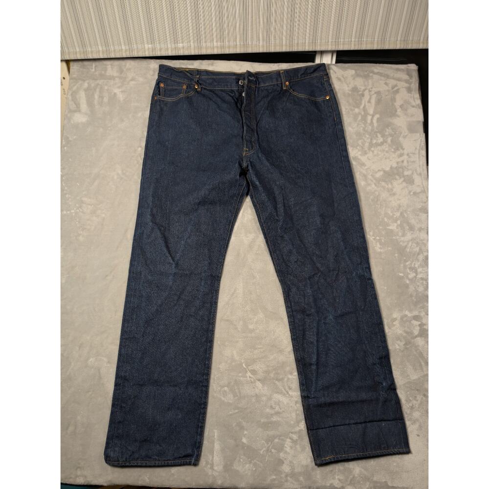 Levi's Men's 501 Original Fit Jeans Medium Blue Denim Classic Straight W48 L38